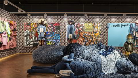 Munchmuseet har hatt over 250.000 besøkende i 2015. Museet har i år satt Munch opp mot tre andre kjente kunstnere. Her fra utstillingen med Bjarne Melgaard. Pressefoto