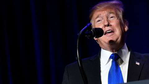 Det skal ha blitt diskutert å fjerne Donald Trump som president. Her fra en tilstelning i Washington denne uken.