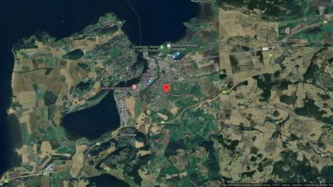 Området rundt Jamtvegen 38B, Levanger, Trøndelag