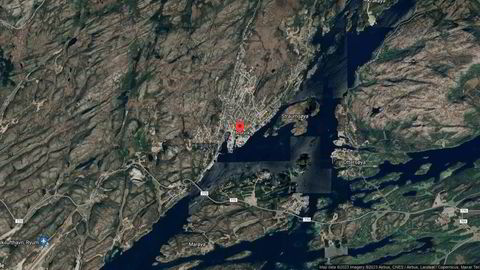 Området rundt Torgvegen 8, Nærøysund, Trøndelag