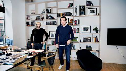 Peter Bose (til venstre) og Jonas Allen i Misofilm skal produsere den aller første skandinaviske Netflix-produksjonen, dramaserien «The Rain.
