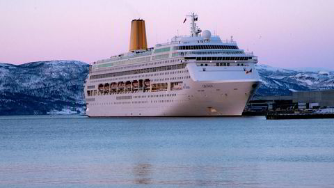 Mens cruise vinterstid tidligere alltid handlet om varmere strøk, har flere utenlandske rederier nå for alvor fått opp øynene for å reise til Nord-Norge. Her er cruiseskipet Oriana ved havn i Alta.