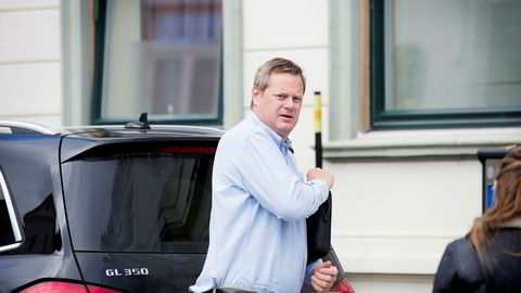 Krafttrader Einar Aas på vei til et møte i Kristiansand i august 2016.