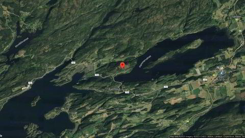 Området rundt Frostavegen 526, Levanger, Trøndelag