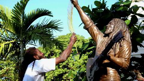 Statuen av den avdøde reggae-kongen Bob Marley befinner seg i Kingston i Jamaica. Nå har jamaicansk reggae blitt verdensarv.