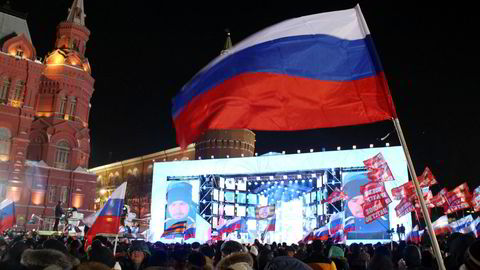 Putins valgseier feires i Moskva. Men EU er bekymret.