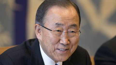 FNs generalsekretær Ban Ki-moon har invitert en rekke stats- og regjeringssjefer til et lunsjmøte om klima i New York søndag. Han er vert for møtet sammen med Frankrikes president François Hollande. Foto: