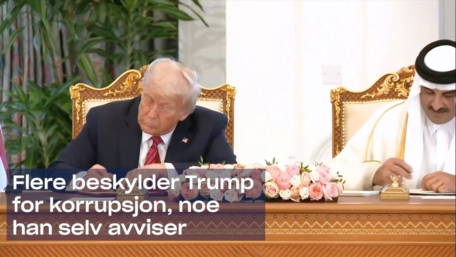 Begeistret Trump i Qatar: – Høye kjekke menn