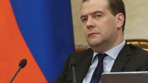 Statsminister Dmitrij Medvedevi Russland mener Vestens sanksjoner mot Russland er «en blindsgate»