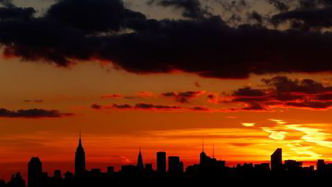 Mens amerikanske børser er på rekordhøye nivåer, viser utviklingen i rentemarkedet en helt annen historie. Bildet er fra New York. Foto: Mike Stobe / Getty Images / AFP / NTB SCANPIX.