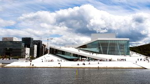 Snøhetta har blant annet tegnet Den Norske Opera og Ballett i Bjørvika i Oslo. Foto: Per Ståle Bugjerde