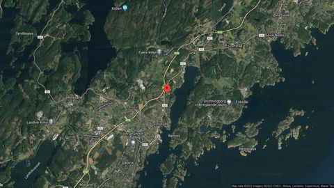 Området rundt Arendalsveien 96, Grimstad, Agder