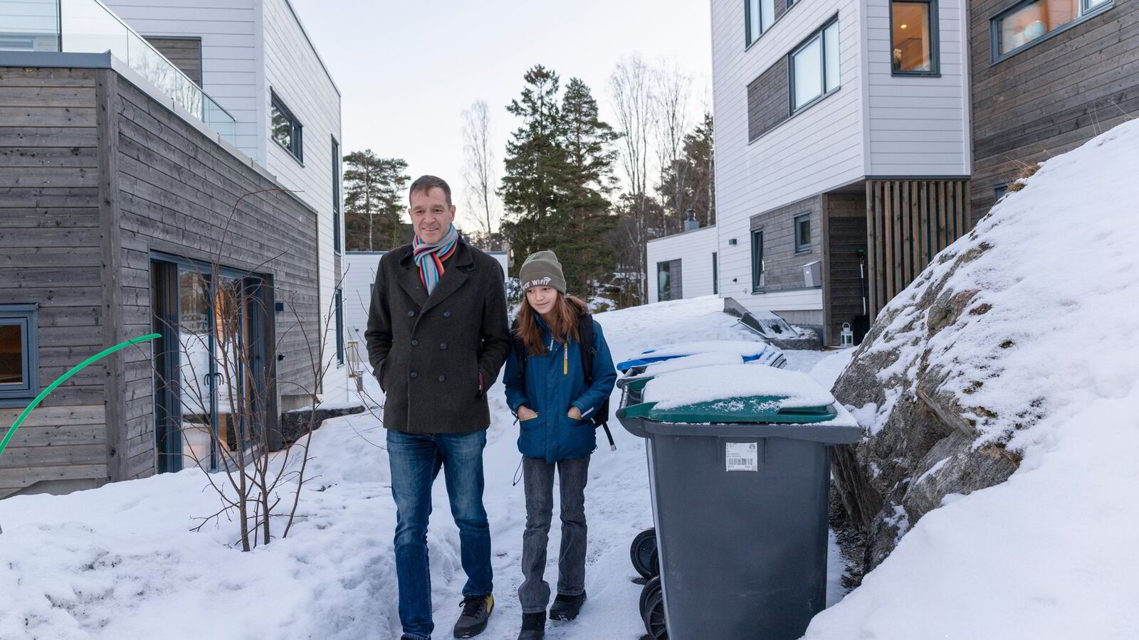 Nye boliger står tomme: Her bor en familie helt alene