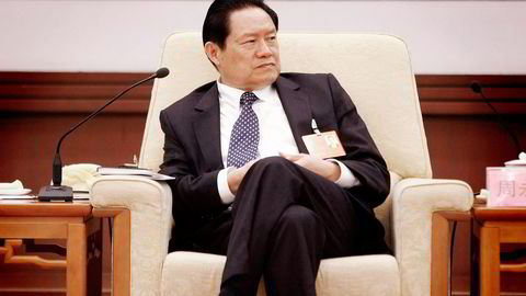 ETTERFORSKES. Kinas tidligere sikkerhetssjef, Zhou Yongkang, etterforskes for korrupsjon. Youngkang har vært en av de mektigste politikerne i Kina det siste tiåret. Foto: Jason Lee, Reuters/NTB Scanpix