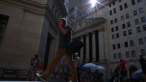 New York-børsen på Wall Street. Foto: Kena Betancur / Getty Images / AFP / NTB SCANPIX