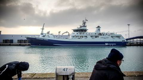 Fiskeriminister Harald T. Nesvik begjærer nå nytt rettsmøte for å stanse slaktebåten «Norwegian Gannet».