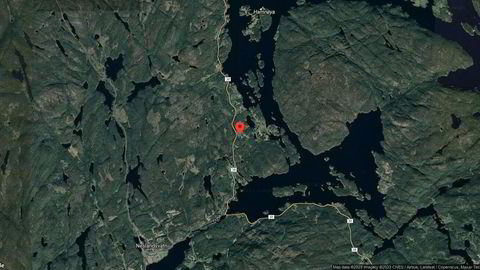 Området rundt Ytre Vefall 3, Drangedal, Telemark og Vestfold