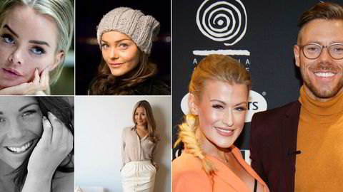 Populære norske influensere: (øverst fra venstre:) Sophie Elise Isaksen, Caroline Berg Eriksen, Lene Orvik og Espen Hilton, (nede:) Kristina Andersen og Ida Wulff. Gjennom United Influencers reklamerer de for ulike produkter gjennom sine kontoer på sosiale medier.