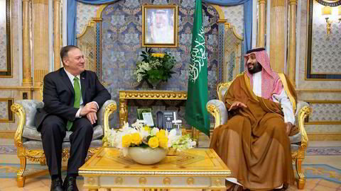 USAs utenriksminister Mike Pompeo møtte Saudi-Arabias kronprins Mohammed bin Salman i Jeddah onsdag.