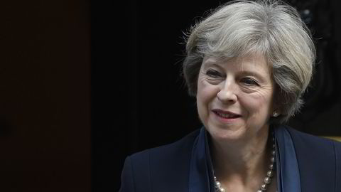 Britenes statsminister Theresa May vil trolig starte brexit-prosessen i februar 2017. Foto: Toby Melville / Reuters / NTB scanpix