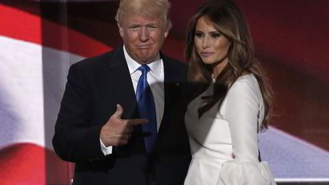 Donald Trump med sin kone Melania Trump. Foto: REUTERS/Mike Segar