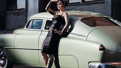 Amerikabåten. Marion Skaug Nævestad leker med en pinup-stil som hun er opptatt av å gjøre til sin egen. Nylig fikk hun skrellet av unødvendige detaljer på sin Chevrolet Fleetline