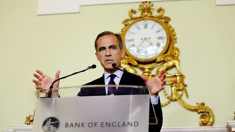 Flere brexit-tilhengere har presset på for at sentralbanksjef Mark Carney i Bank of England skal trekke seg. Foto: Matt Dunham/Reuters/NTB Scanpix