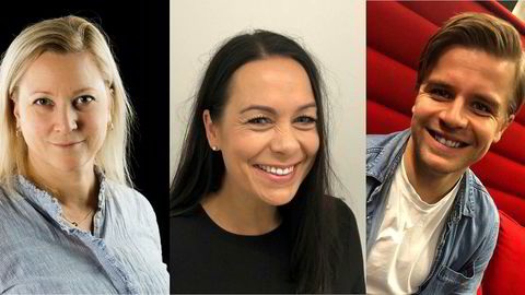 Til Dagbladet TV. Gøril Karlsen Thu (f.v.), Tanja Wibe-Lund og Jonas Scheie Hammer.