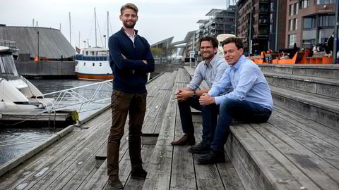 Digitalkonsulentene i Proletar holder til på Aker Brygge. Fra venstre: Rune Syverud Sandåker (partner), Magnus Wrangell Ruud (partner) og Geirr Lødemel Tvedt (partner og daglig leder).