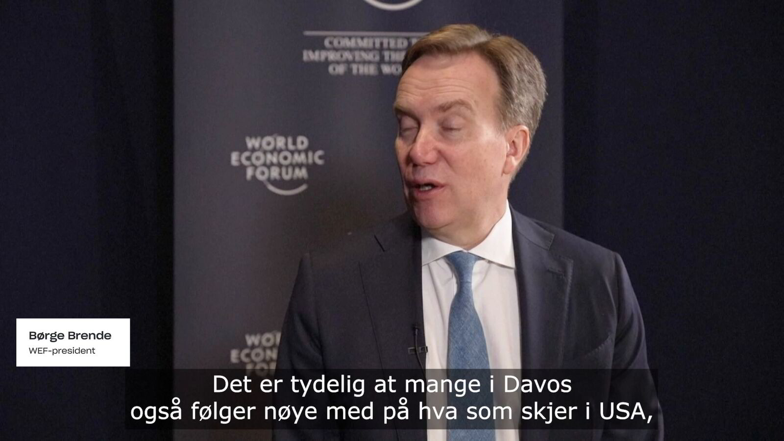 Børge Brende om Trump-sesjonene i Davos: – Fullstendig overtegnet