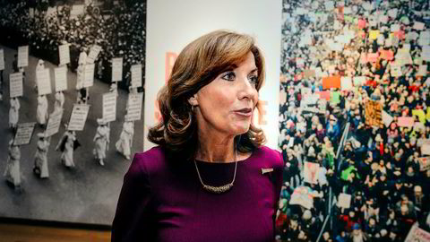 Kathy Hochul, viseguvernør i New York, er rystet over omfanget av saker som omhandler overgrep og seksuell trakassering mot kvinner i arbeidslivet.