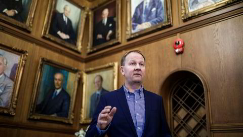 Konsernsjef Lars Peder Solstad i Solstad Farstad as la frem kvartalstallene fredag formiddag.