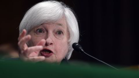 Sentralbanksjef Janet Yellen i Federal Reserve. Foto: