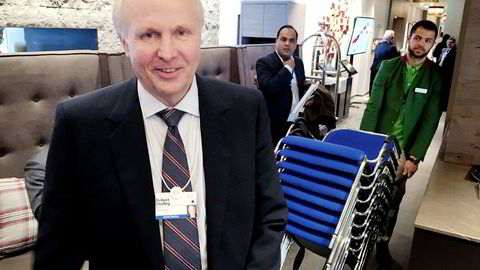 Robert Dudley er sjef for BP, og entusiastisk til Aker BP når DN møter ham etter et oljetoppmøte under World Economic Forum i Davos.