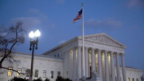 Høyesterettsbygningen i Washington D.C. i USA. Foto: Drew Angerer/Getty Images/AFP/NTB SCANPIX