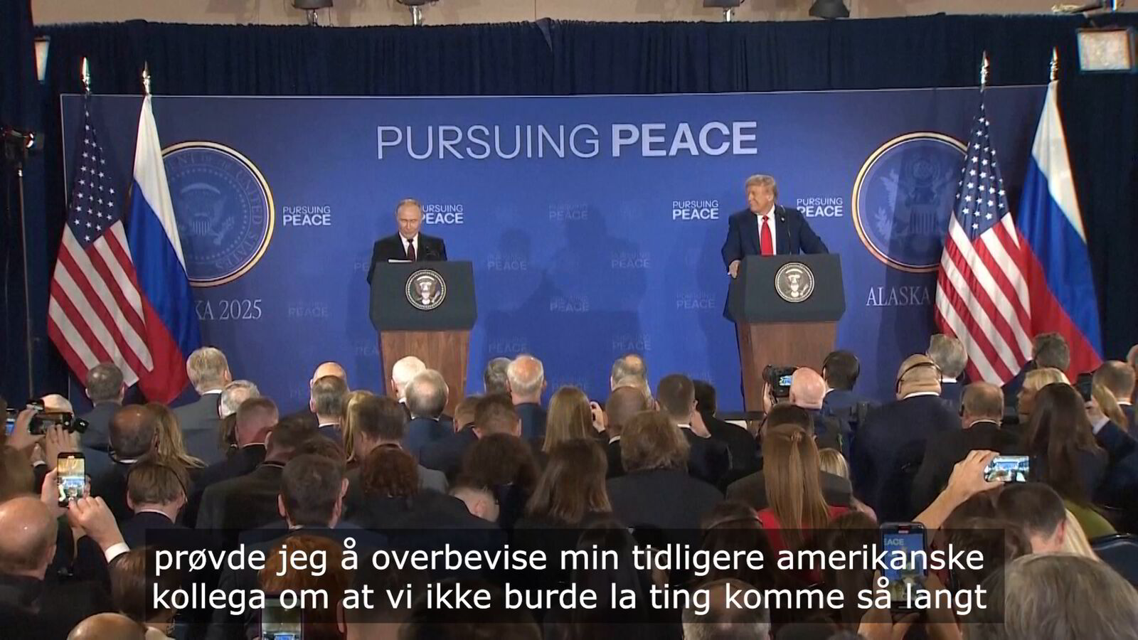 Uttalte seg sammen etter toppmøtet: – Putin ønsker det like mye som meg