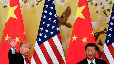 Ekspertene sår tvil om USAs president Donald Trumps sikkerhetsstrategi, der han blant annet langer ut mot Kina og president Xi Jinping (til høyre). Her under et besøk i Beijing sist måned.