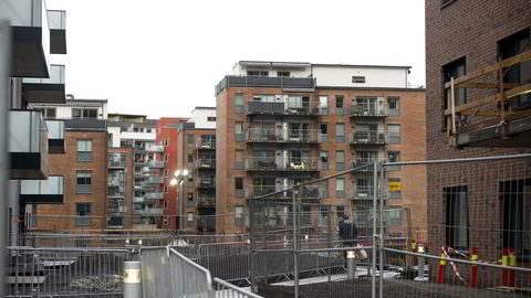 Prisene på OBOS-boliger i Oslo-området falt 1,5 prosent i september. Her fra Kværnerbyen. Foto: Per Ståle Bugjerde
