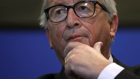 EU Kommisjonssjefen  Jean-Claude Juncker i Brussel tirsdag.