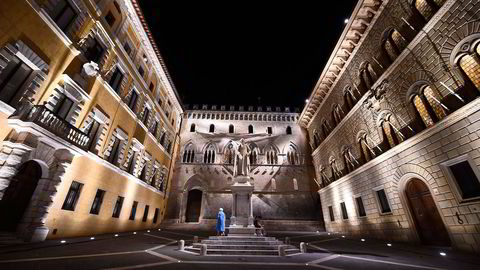 Aksjekursen til Monte dei Paschi gikk opp ni prosent onsdag. Foto: Guiseppe Cacace/AFP Photo/NTB Scanpix