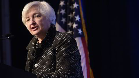 Janet Yellen tale til Economic Club of Washington onsdag tyder på en renteheving om knappe to uker. Foto: Mandel Ngan/AFP/NTB Scanpix.