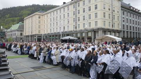 Her fra fjorårets åpning av Festspillene i Bergen. Foto: Marit Hommedal/