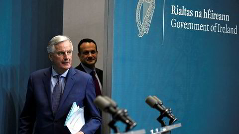 EUs brexitforhandler Michel Barnier kom med et klart budskap til britene etter møtet med Irlands statsminister Leo Varadkar i Dublin mandag.