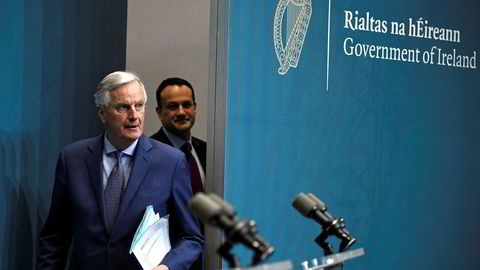 EUs brexitforhandler Michel Barnier kom med et klart budskap til britene etter møtet med Irlands statsminister Leo Varadkar i Dublin mandag.