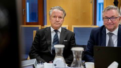 Ola Røthe, styreleder (til venstre) og Morten Richardsen fra Jool i Oslo byfogdembete tidligere i september.