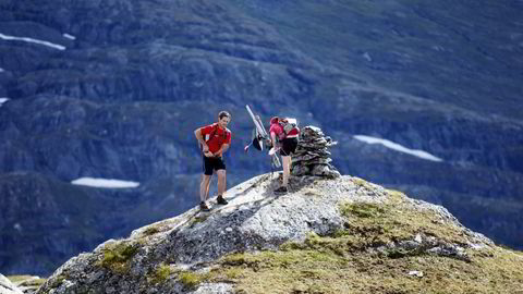 NI TOPPER: Meråker Mountain Challenge inkluderer 9 sjekkpunkter i form av fjelltopper før målgang etter 70 kilometer i Meråkerfjellene. FOTO: Hallgeir Martin Lundemo