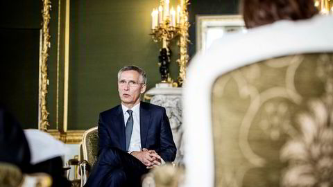 Ikke bekrymet: Generalsekretær i Nato, Jens Stoltenberg, mener det planlagte møtet mellom den amerikanske og den russiske presidenten er helt i tråd med Natos politikk. Her avbildet i Lancaster House, London.