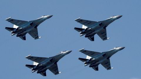 Kinas kjøp av slike Sukhoi Su-35 jagerfly fra Russland har satt sinnene i kok i Washington.