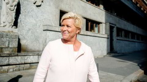 Finansminister Siv Jensen. Foto: Mikaela Berg