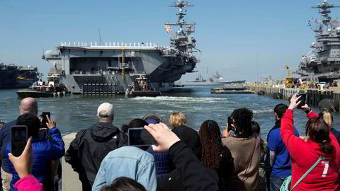 Det amerikanske hangarskipet Harry S. Truman deltar nå i Nato-øvelsen Trident Juncture. Det er 26 år siden et slikt fartøy var engasjert i en øvelse i Norskehavet.